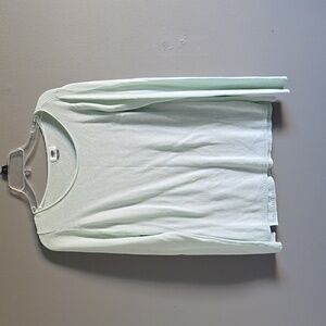 Light blue knit long sleeve sweater